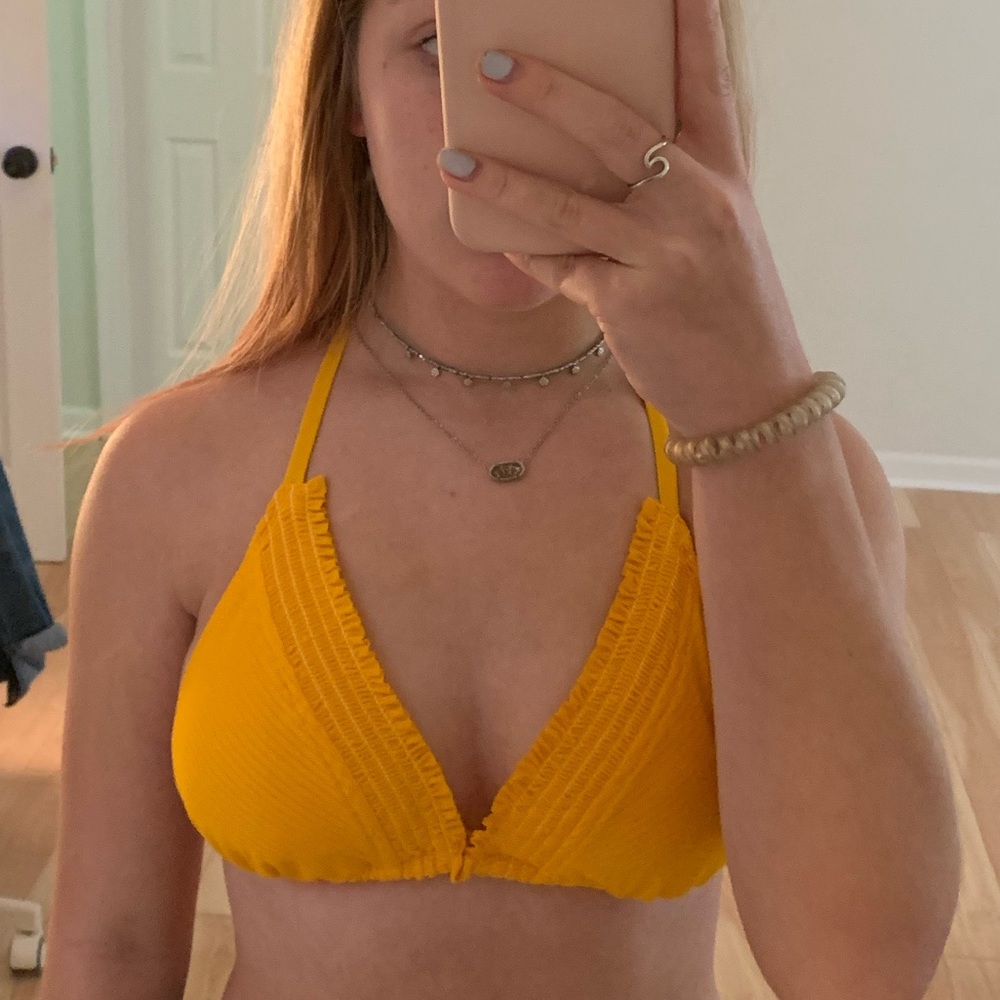 yellow bikini top